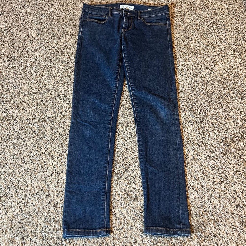 Banana Republic Premium‎ Denim Skinny Ankle Jeans Dark Wash Size 26